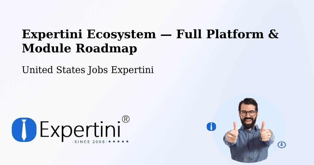 Expertini Ecosystem — Full Platform & Module Roadmap – Menasha